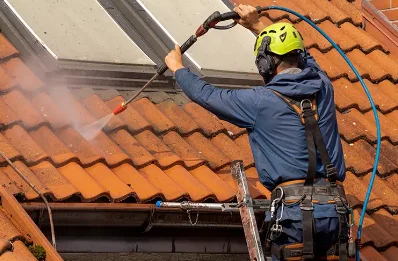 Démoussage et hydrofuge de toiture à Barentin